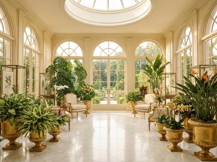 蜜桃传媒植物短视频-豪宅植物园视频展示